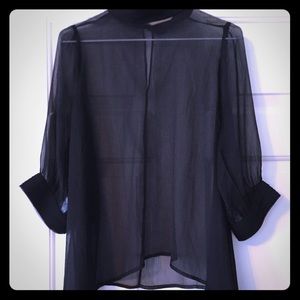 Sheer overblouse